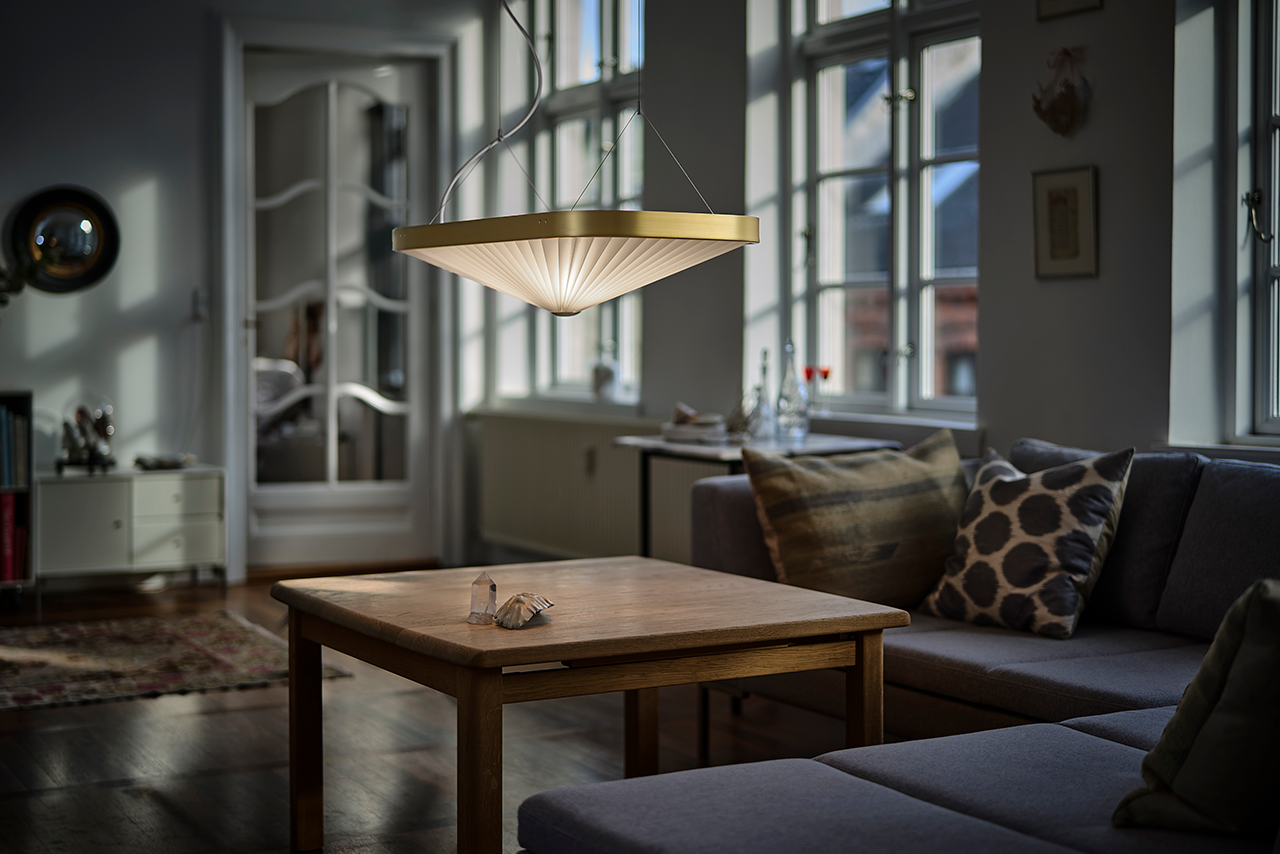 Leklint197 Celine Pendant Brass Lifestyle